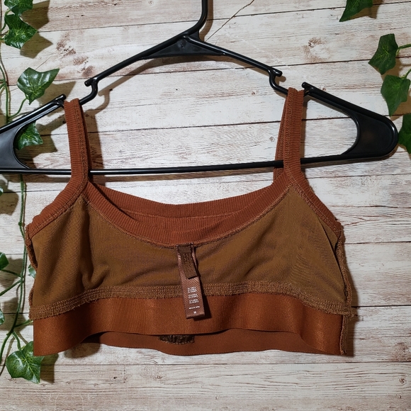 SKIMS Copper Soft Lounge Bralette Intimates Bra Brown Kim Kardashian - Picture 5 of 12